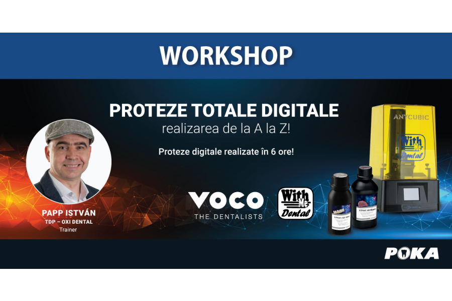 Proteze totale digitale – realizarea de la A la Z. Proteze digitale realizate in 6 ore.
