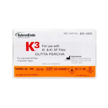 Conuri Gutaperca K3/K3XF .06/.20 ASS 50buc/cut 825-0600 KERR