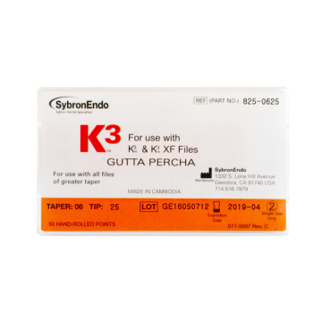 Conuri Gutaperca K3/K3XF .06/.25 50buc/cut 825-0625 KERR