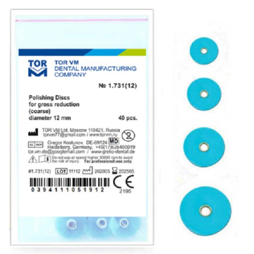 Discuri Finisare Compozit Diametru 12mm Dure Albastre 40buc 1731(12) TOR VM