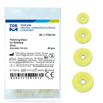 Discuri Finisare Compozit Diametru 12mm Fine Galbene 40buc 1733(12) TOR VM