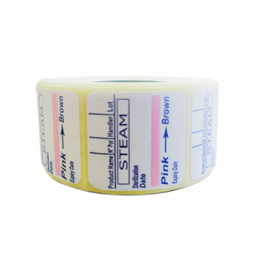 Etichete 29 x 28 mm Dublu Adezive Cu Indicator Abur 500 buc/rola 29 x 28 mm