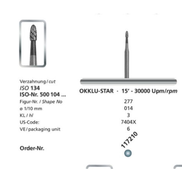 Freza Extradura Okklu-Star 117210 DFS