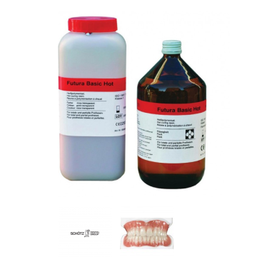 Futura basic hot roz-transpa cu vinisoare acrilat termo 1kg+500 ml