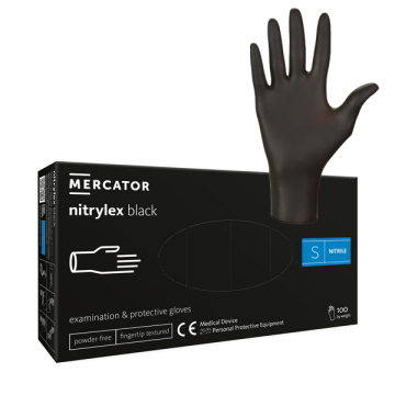 Manusi Nitrylex S Black 100buc/cut MERCATOR
