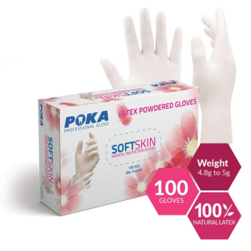 Manusi Latex Pudrate XS SOFTSKIN