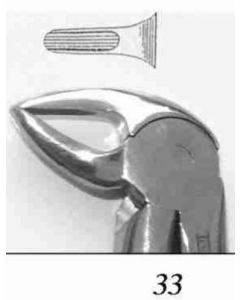 Cleste Extractie Incisivi, Premolari Inferiori Si Radacini DG40-33 DENTECH