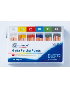 Conuri Gutaperca Taper 60 Buc/Cut 06 Asortate Seria 1 GAPADENT