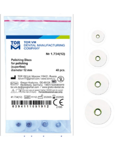 Discuri Finisare Compozit Diametru 12mm SuperFine Albe 40buc 1734(12) TOR VM