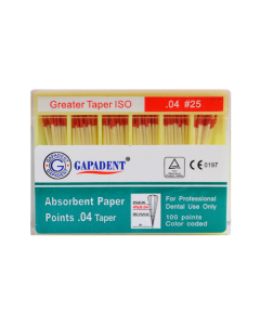 Conuri De Hartie Taper 100 Buc/Cut 04 Nr.25 Rosu GAPADENT