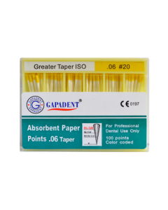 Conuri De Hartie Taper 100 Buc/Cut 06 Nr.20 Galben GAPADENT