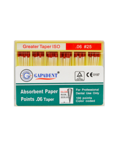 Conuri De Hartie Taper 100 Buc/Cut 06 Nr.25 Rosu GAPADENT