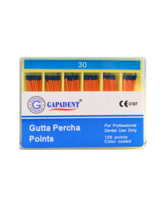Conuri Gutaperca 120 Buc/Cut Nr.30 Albastru GAPADENT