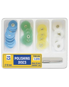 Kit Discuri Finisare Cu Mandrina Diametru 12mm 40buc 1070 TOR VM