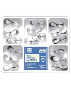 Kit Matrice Metalice Conturate Cu Clema Premolar 0.035mm 16buc 1540 TOR VM