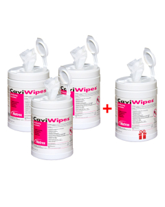 Pachet: 3+1 Caviwipes Servetele Dezinfectante 160 buc/cutie KERR