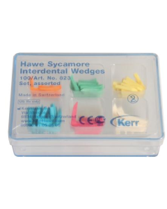 Pene Interdentare Din Lemn De Sicamor, 823, Asortate, 100 buc/cutie KERR